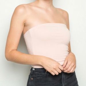 Pink brandy tube top